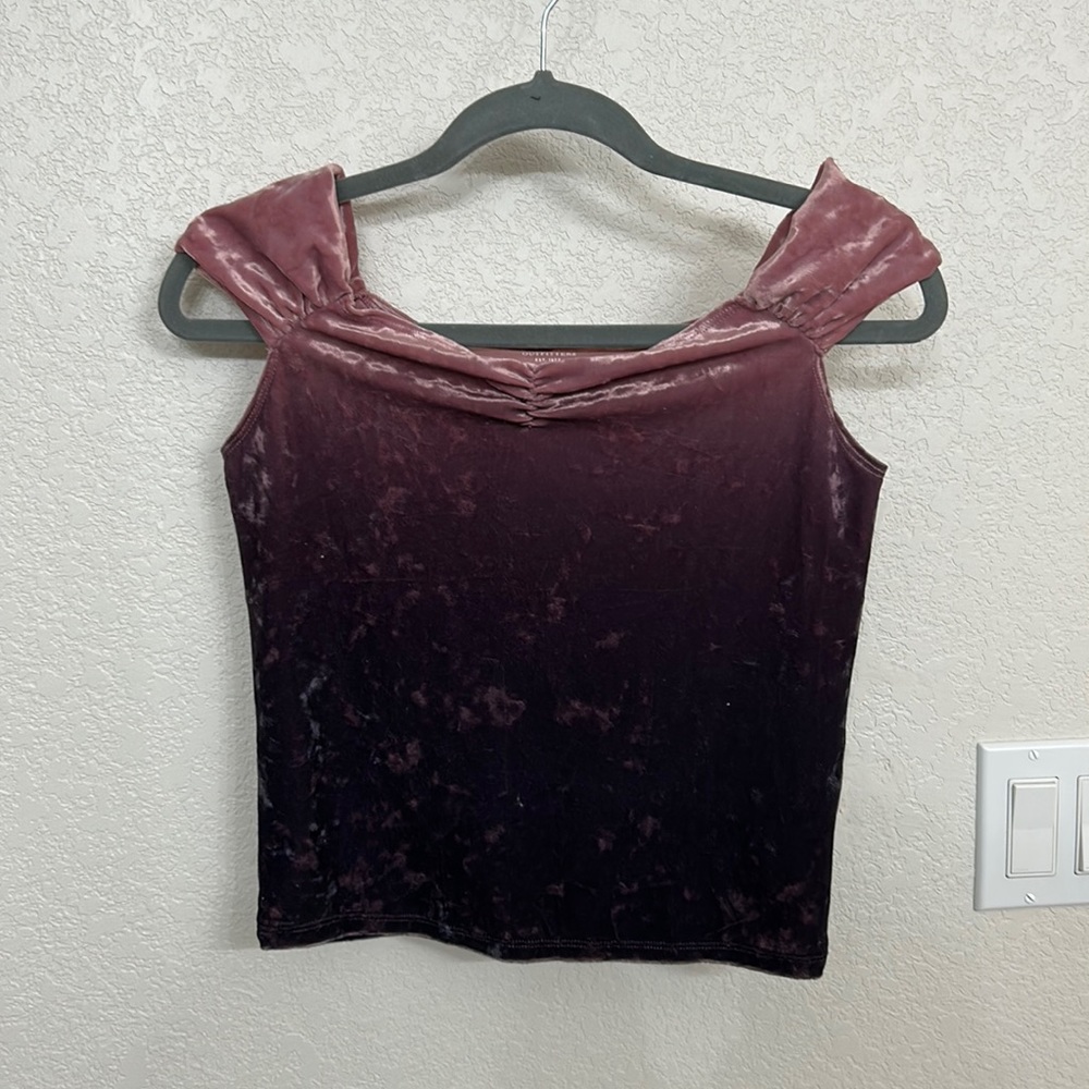 Ombré Velvet Top